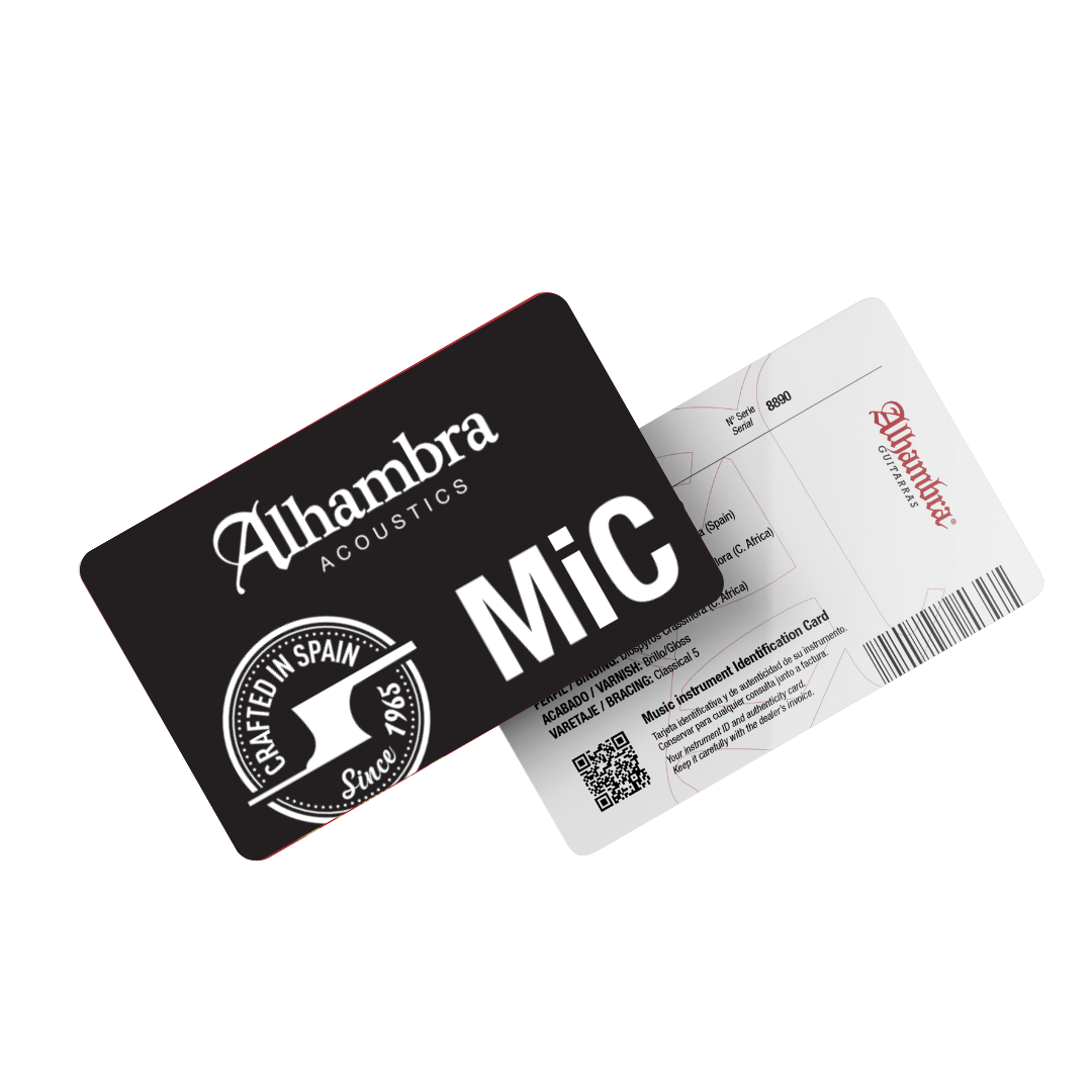 Alhambra Guitarras MIC Card