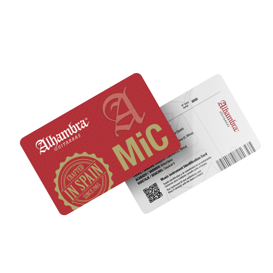 Alhambra Guitarras MIC Card